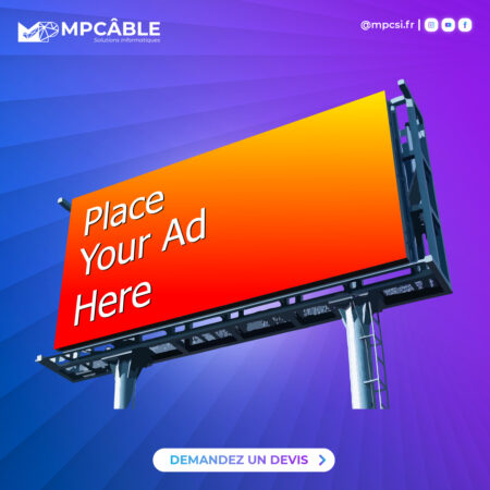 Design Bannière de publicité
