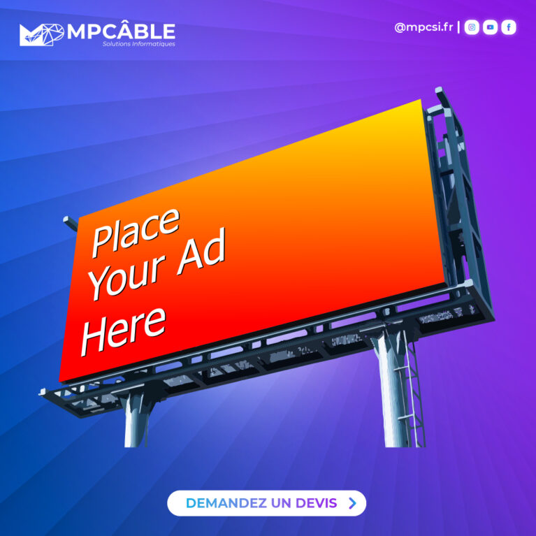 Design Bannière de publicité